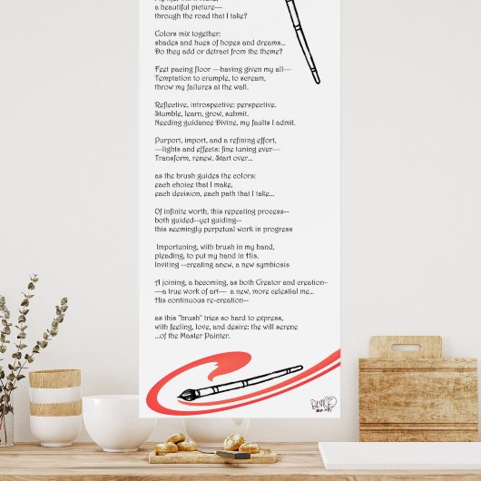 Pinselgedicht Poster (Küche)