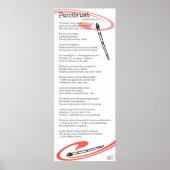 Pinselgedicht Poster (Vorne)
