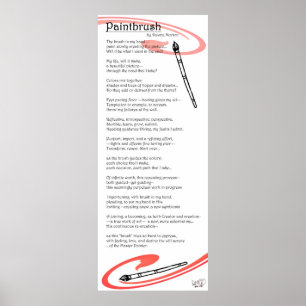 Pinselgedicht Poster