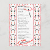 Pinselgedicht Postkarte (Vorderseite)