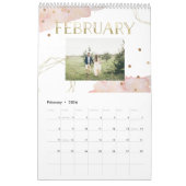 Pinselgeometrie | Trendfarbenes Wasser und Foto Kalender (Feb 2026)