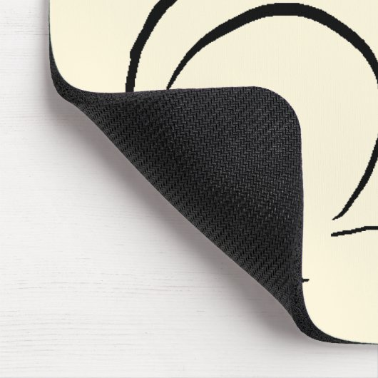 Pinselhase Mousepad (Ecke)