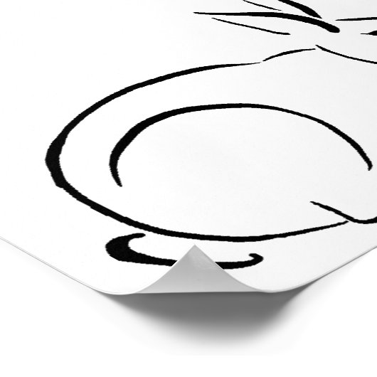 Pinselhase Poster (Ecke)