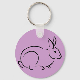 Pinselhase Schlüsselanhänger