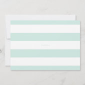 Pinselkalligrafie Minze Grüne FotoCollage Geburt Ankündigung (Rückseite)