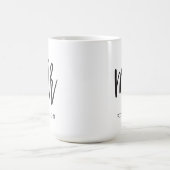 Pinselkalligrafie Mr. Wedding Groom Tasse (Mittel)