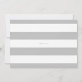 Pinselkalligraphie Grau Foto Collage Geburt Ankündigung (Rückseite)