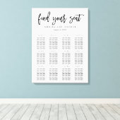 Pinselkalligraphie Sitzdiagramm Wrapper Canvas Leinwanddruck (Insitu (Holzboden))