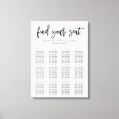 Pinselkalligraphie Sitzdiagramm Wrapper Canvas Leinwanddruck (Vorderseite)