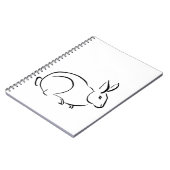 Pinselkaninchen Notizblock (Linke Seite)