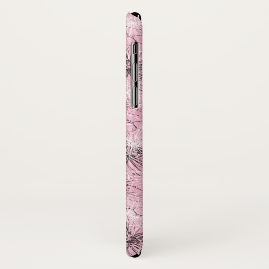 Pinselkirsche lilly floral pink iPhone Case (Hinten/Links)