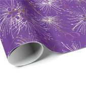 Pinselkirsche, lilly lila, weiße Holzverpackung Geschenkpapier (Rolleneckpunkt)