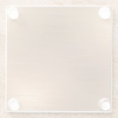 Pinselkopferschau Glasuntersetzer (Rückseite)