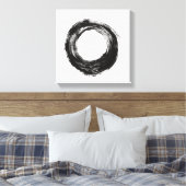 Pinselkreisstruktur Leinwanddruck (Insitu (Schlafzimmer))