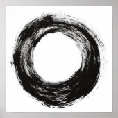 Pinselkreisstruktur Poster (Vorne)