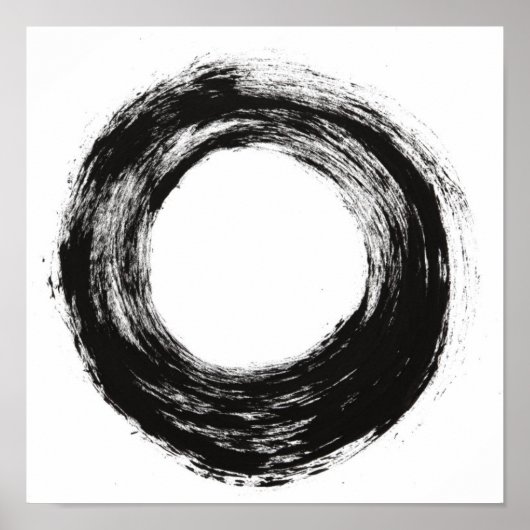 Pinselkreisstruktur Poster (Vorne)