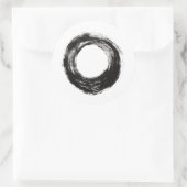 Pinselkreisstruktur Runder Aufkleber (Tasche)