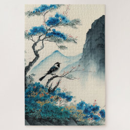 Pinsellandschaft in Chinesen Puzzle