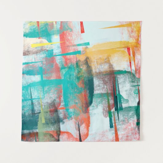 Pinselmalerei. Künstlerische Leinwand mischen einz Wandteppich (Vorderseite)