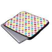 Pinselmuster aus Regenbogen Laptopschutzhülle (Vorne Knopf)