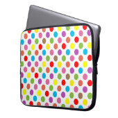 Pinselmuster aus Regenbogen Laptopschutzhülle (Vorderseite Links)
