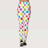 Pinselmuster aus Regenbogen Leggings (Rückseite)