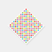 Pinselmuster aus Regenbogen Serviette (Ecke)