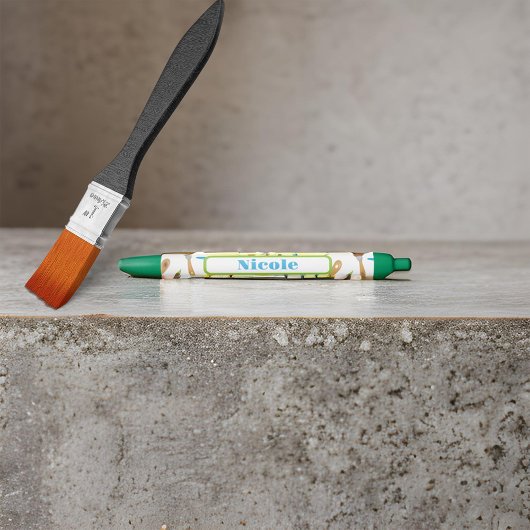 Pinselmuster mit dem Namen Schwarzer Tintenstift Kugelschreiber