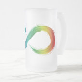 PinselNeurovielfalt Mattglas Bierglas (VorderseiteRechts)