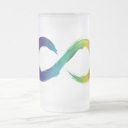 PinselNeurovielfalt Mattglas Bierglas (Mittel)