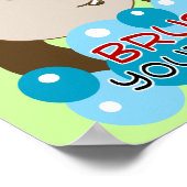 Pinselothek Züst Die Zähne des Affen Poster (Ecke)