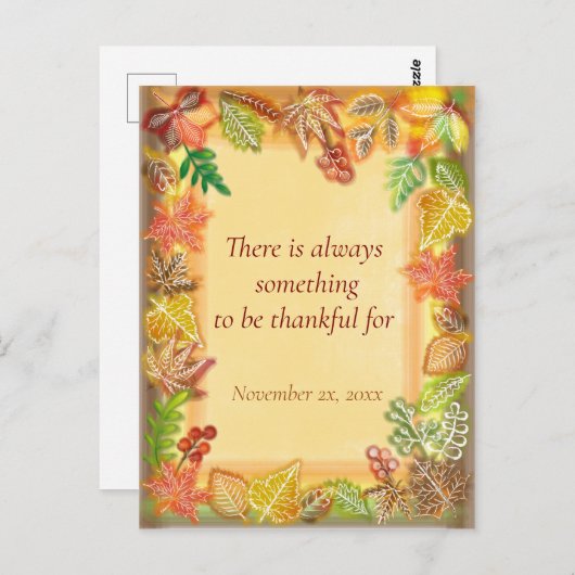 Pinselothek Züst Kunst des Herbstes Foliage zum Er Postkarte (Vorne/Hinten)