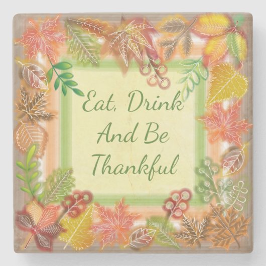 Pinselothek Züst Kunst des Herbstes Foliage zum Er Steinuntersetzer (Vorderseite)