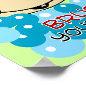 Pinselothek Züst Zebra Bad Kunst Poster (Ecke)