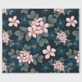 Pinselpinke Blume - Papier Geschenkpapier (Flach)