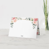 Pinselpinke, geometrische Brautparty Dankeskarte (Rückseite)