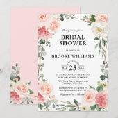 Pinselpinke, geometrische Brautparty Einladung (Vorne/Hinten)