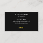 Pinselpinsel beruflich visitenkarte (Rückseite)