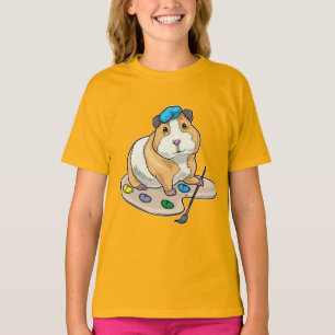 Pinselpinsel Guinea Pinsel Pinselstrich T-Shirt