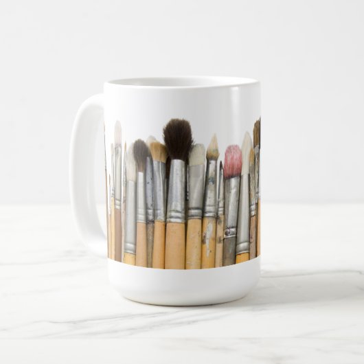 Pinselpinsel Kaffeetasse (Vorderseite Links)