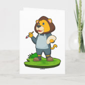 Pinselpinsel Karte (Rückseite)