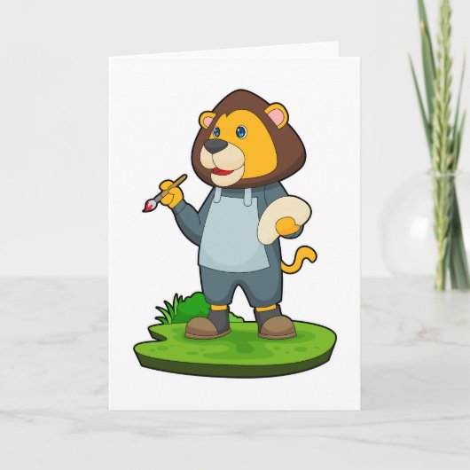 Pinselpinsel Karte (Vorderseite)