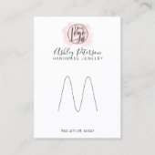 Pinselpinsel Logo Schmuckhalter Visitenkarte (Vorderseite)