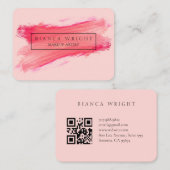 Pinselpinsel Makeup Artist Visitenkarte (Vorne/Hinten)