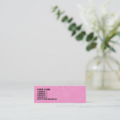 Pinselpinsel - Maßgeschneiderte Textur Mini Visitenkarte (Stehend Vorderseite)