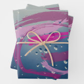 Pinselpinsel mit 3 Set, wrapping Paper Geschenkpapier Set (Beispiel)