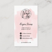 Pinselpinsel, Pinselstrich, Foto-Logo Visitenkarte (Vorderseite)