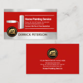 Pinselpinselpinselbemalung für Silberstreifen Visitenkarte (Vorne/Hinten)