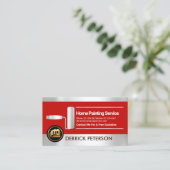 Pinselpinselpinselbemalung für Silberstreifen Visitenkarte (Stehend Vorderseite)