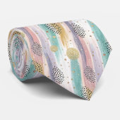 Pinselpinselstrich und geometrische Abstrakte Form Krawatte (Gerollt)